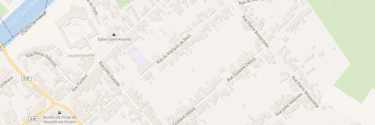Plan du 16 Rue du Marquis de Mun à Neuville-sur-Escaut