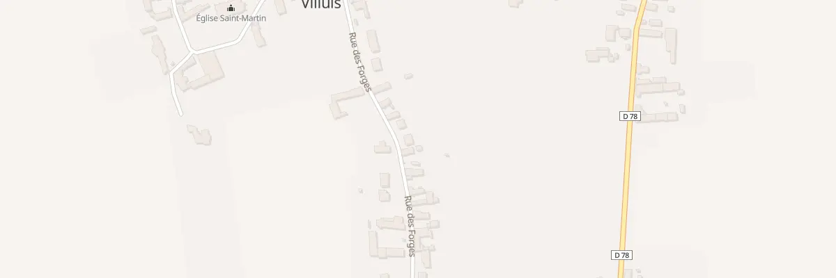 Plan du 13B Rue des Forges à Villuis