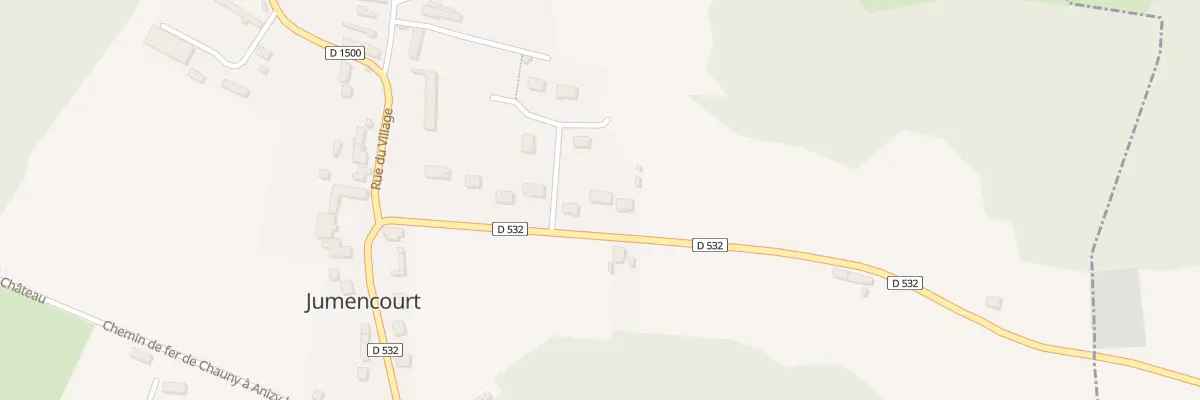 Plan du 13 Rte de Landricourt à Jumencourt