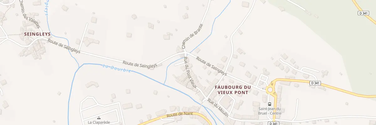 Plan du 24 Le Pont Vieux à Saint-Jean-du-Bruel