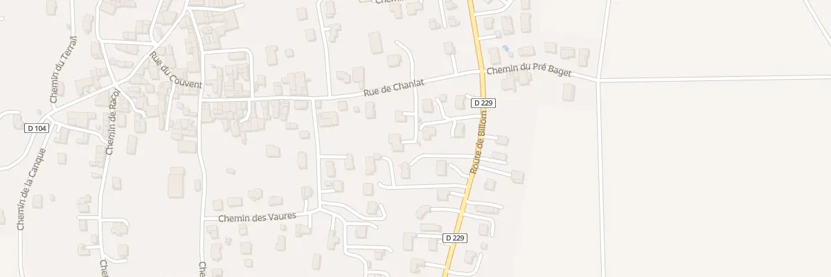 Plan du 5651 Rue de Chanlat à Moissat