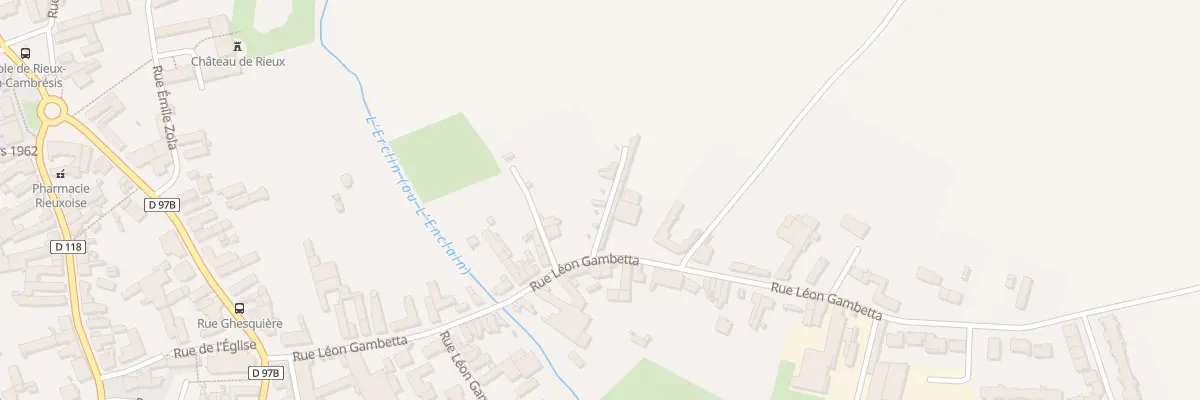 Plan du 45 Rue Léon Gambetta à Rieux-en-Cambrésis
