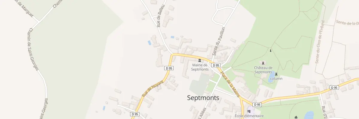Plan du 5 Rue de Noyant à Septmonts