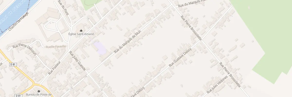 Plan du 20 Rue du Marquis de Mun à Neuville-sur-Escaut