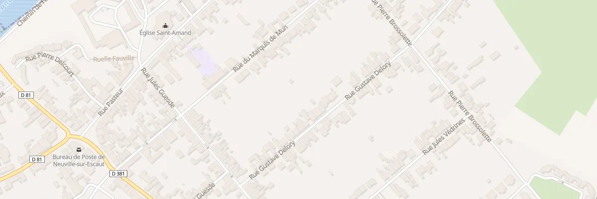Plan du 21 Rue Gustave Delory à Neuville-sur-Escaut