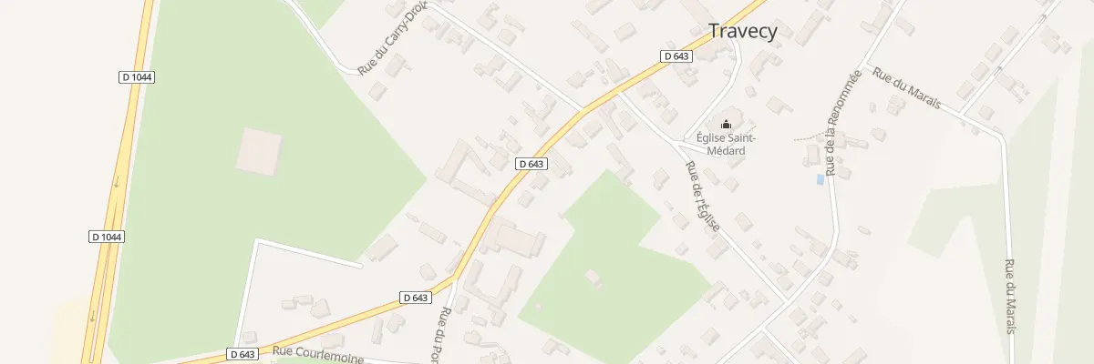 Plan du 20 Rue du Général Leclerc à Travecy