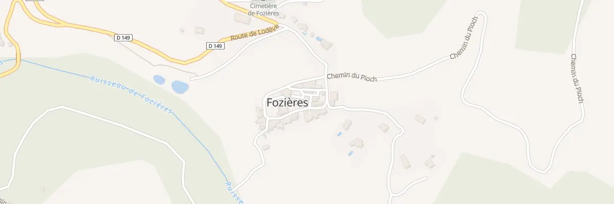 Plan du 1 Rue de Mirande à Fozières