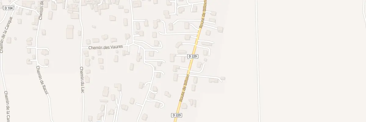 Plan du 52 Rte de Billom à Moissat