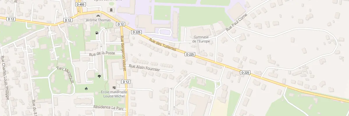 Plan du 22 Rue des Tuileries à Yzeure