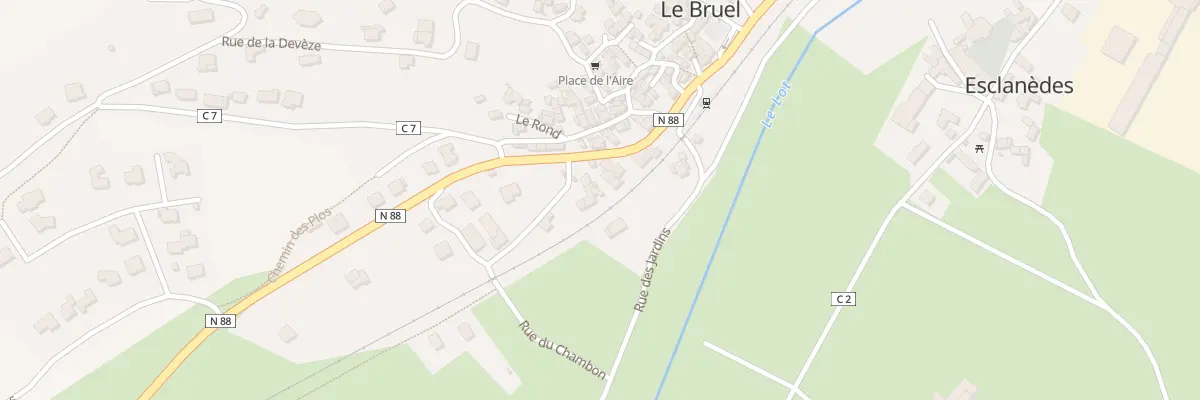Plan du 5105 Le Bruel à Esclanèdes