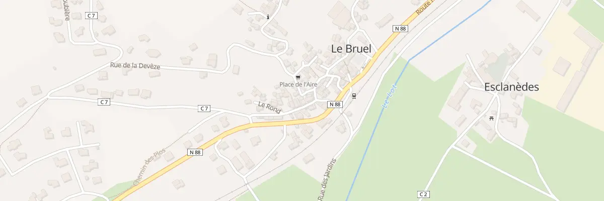 Plan du 5080 Rue du Mûrier à Esclanèdes