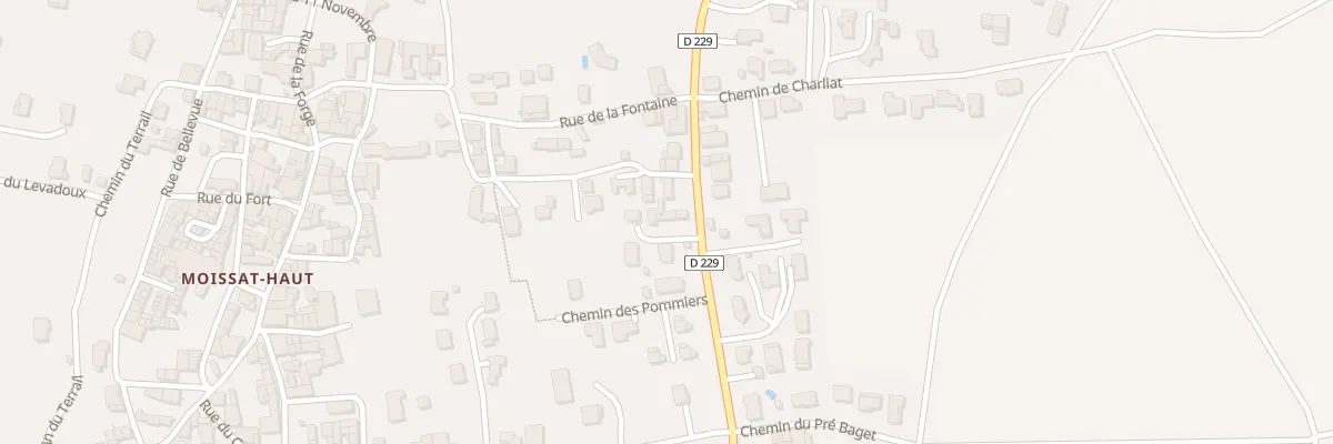 Plan du 6318 Bourg de Moissat Haut à Moissat