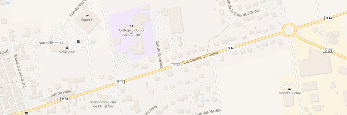 Plan du 21 Rue Charles de Gaulle à Montholon