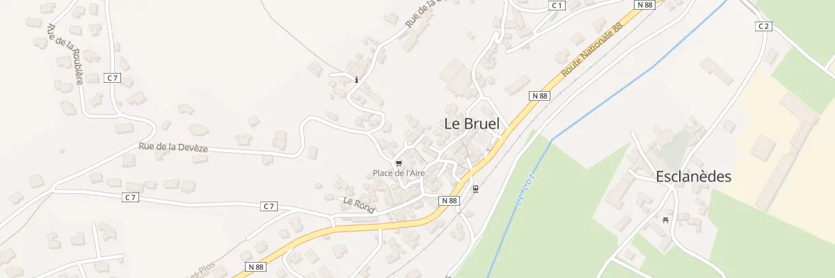 Plan du 5105A Le Bruel à Esclanèdes