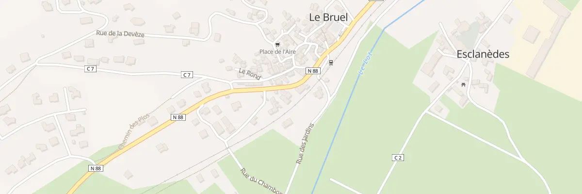 Plan du 5103 Rte Nationale 88 à Esclanèdes