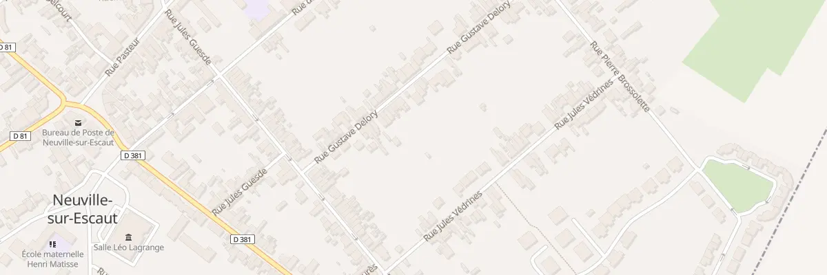 Plan du 18 Rue Gustave Delory à Neuville-sur-Escaut