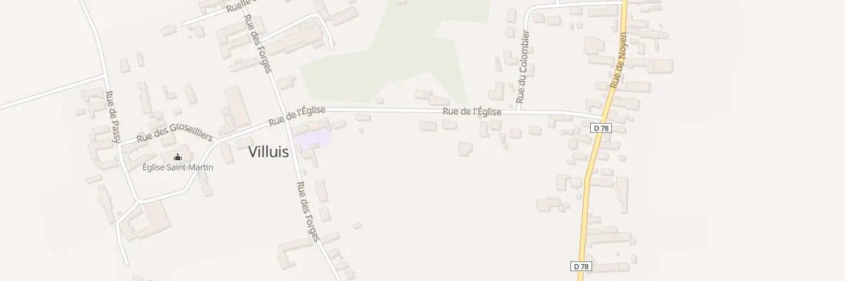 Plan du 5 Rue de l’Eglise à Villuis