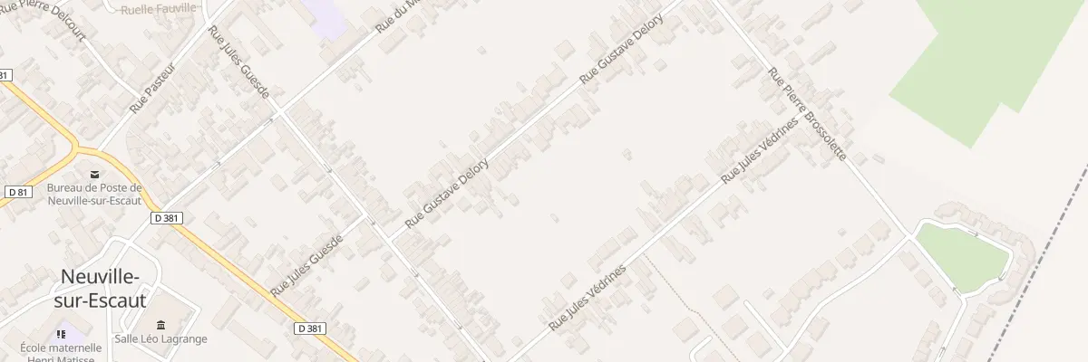 Plan du 22 Rue Gustave Delory à Neuville-sur-Escaut