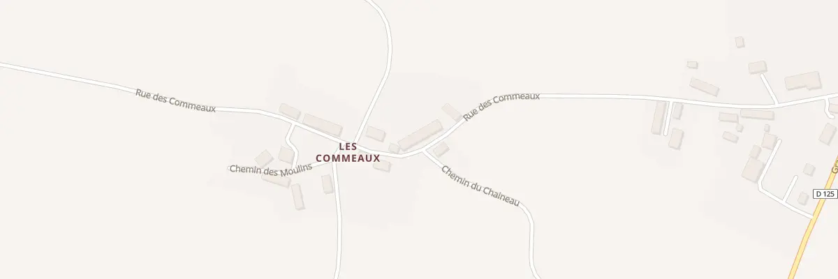 Plan du 14 Rue des Commeaux à Sougères-en-Puisaye