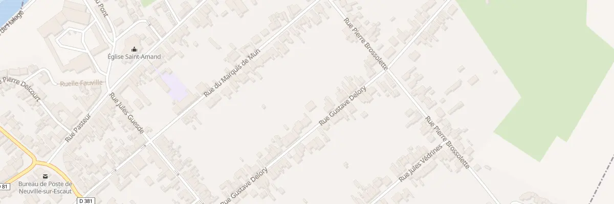 Plan du 33 Rue Gustave Delory à Neuville-sur-Escaut