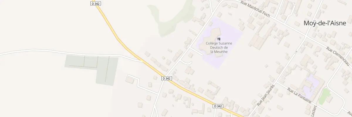 Plan du 38 Rue Marechal Foch à Moÿ-de-l’Aisne