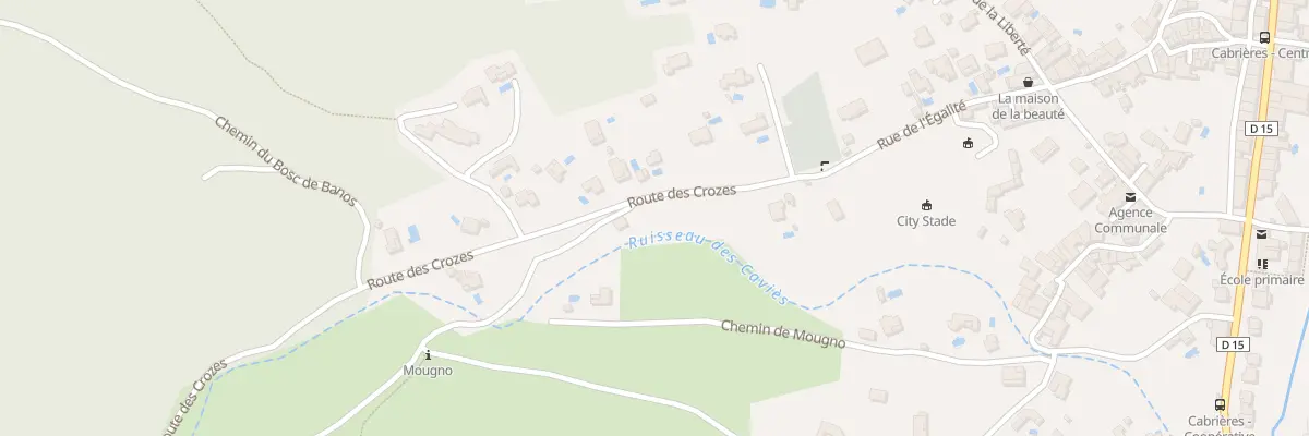 Plan du 1 Che du Château à Cabrières