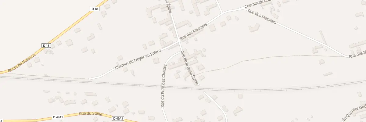 Plan du 10 Rue de la Belle Epine à Hermé