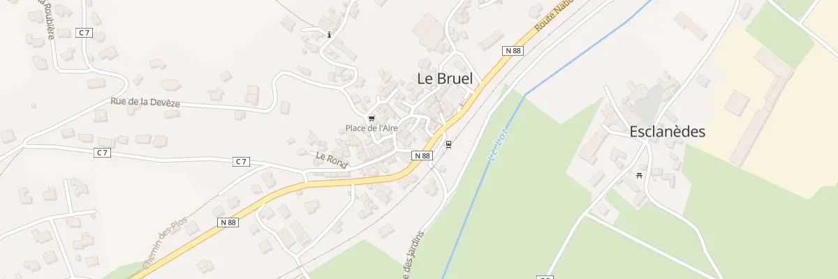 Plan du 5028 Rte Nationale 88 à Esclanèdes