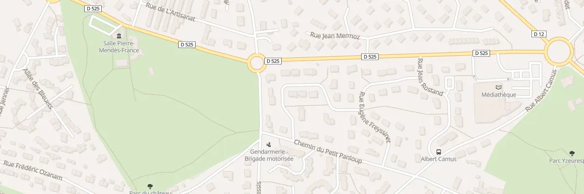 Plan du 9 Rue Louis de Broglie à Yzeure