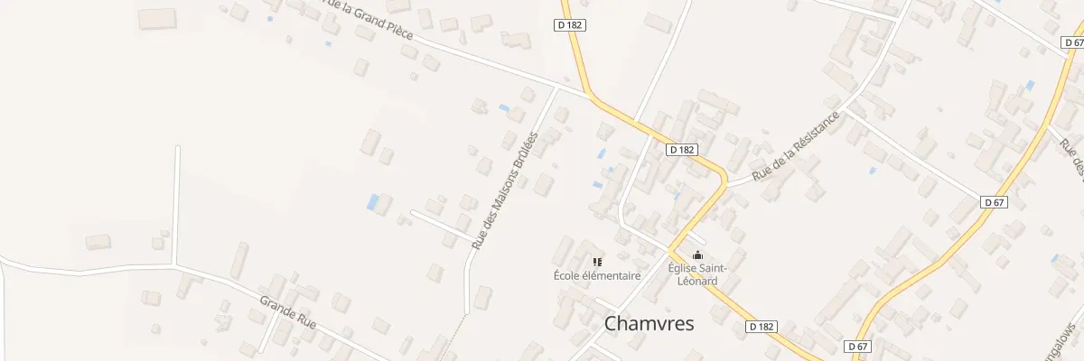 Plan du 7 Rue des Maisons Brûlées à Chamvres
