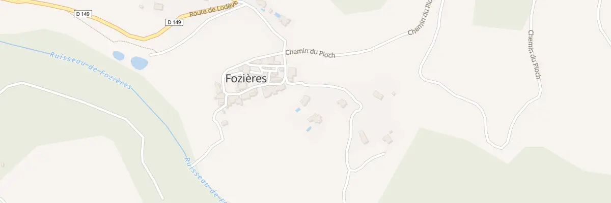 Plan du 1 Che du Malpas à Fozières