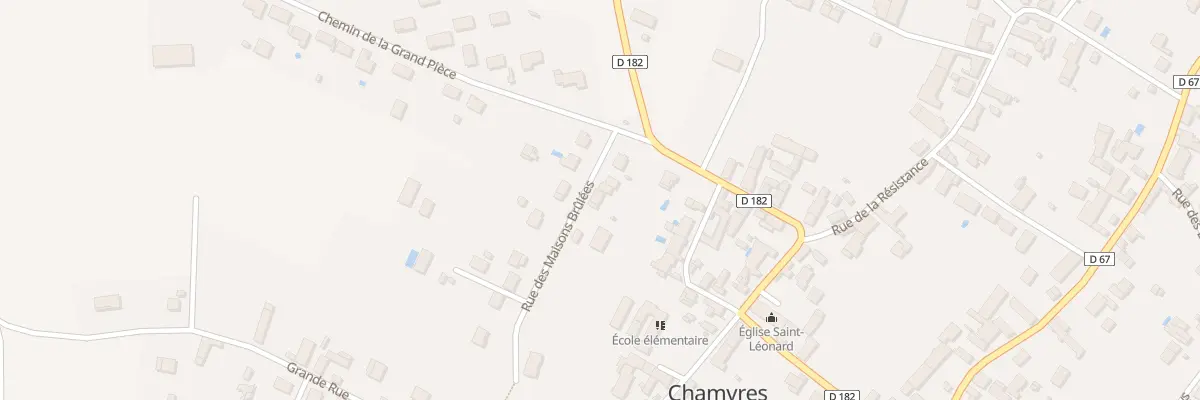 Plan du 3 Rue des Maisons Brûlées à Chamvres