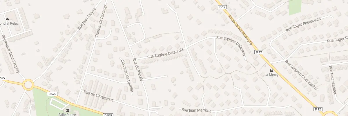 Plan du 22 Rue Eugène Delacroix à Yzeure