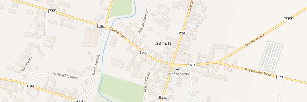 Plan du 2B Rue de Paris à Senan