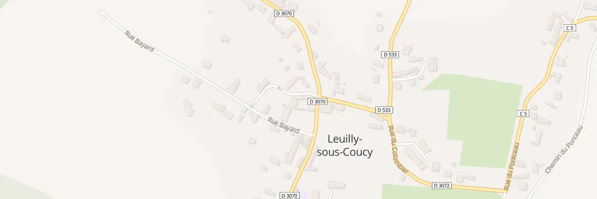 Plan du 25 La Grande Rue à Leuilly-sous-Coucy