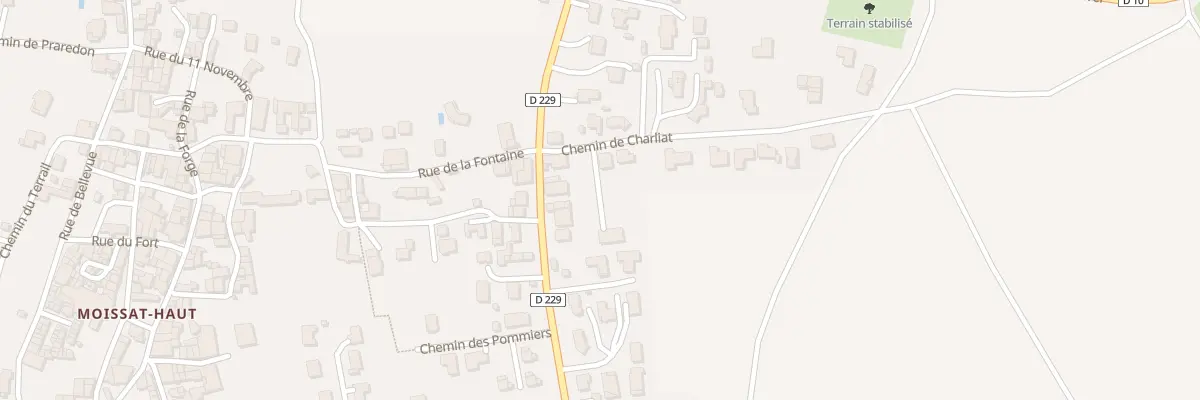 Plan du 4 Che de Charliat à Moissat