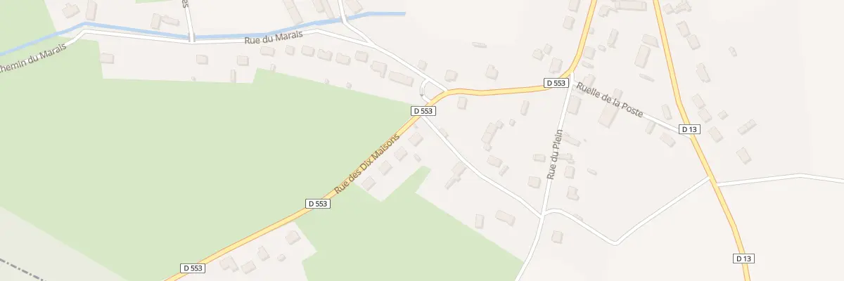 Plan du 13 Rte de Servais à Deuillet