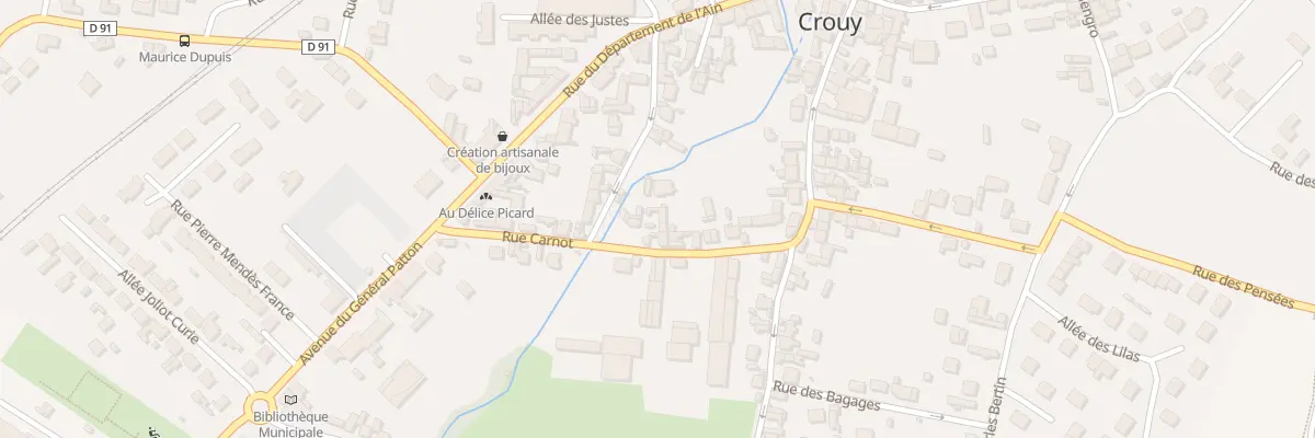 Plan du 9 Rue Carnot à Crouy