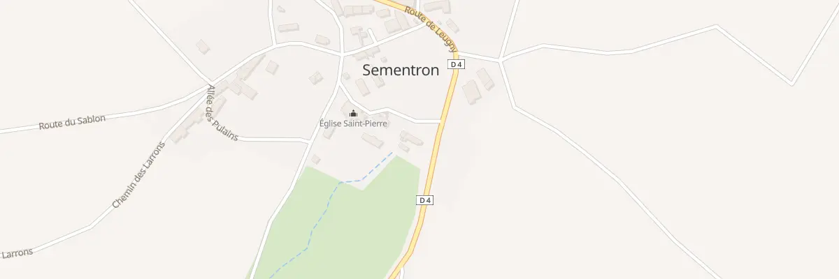 Plan du 33 Le Village à Sementron