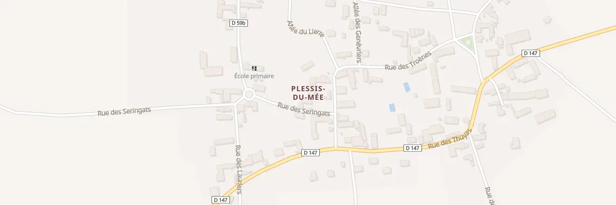 Plan du 2 Rue des Seringats à Perceneige