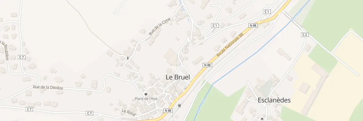 Plan du 5006 Rue du Théron à Esclanèdes