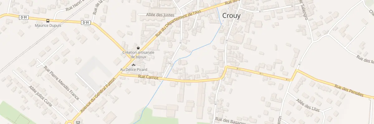 Plan du 11 Rue Carnot à Crouy