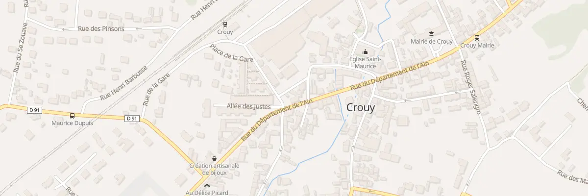 Plan du 1 Rue du Département de l’Ain à Crouy