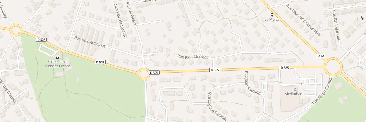 Plan du 8 Rue Jean Mermoz à Yzeure