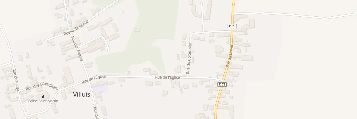 Plan du 1 Rue du Colombier à Villuis