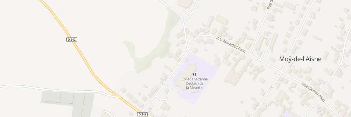 Plan du 24 Rue Marechal Foch à Moÿ-de-l’Aisne