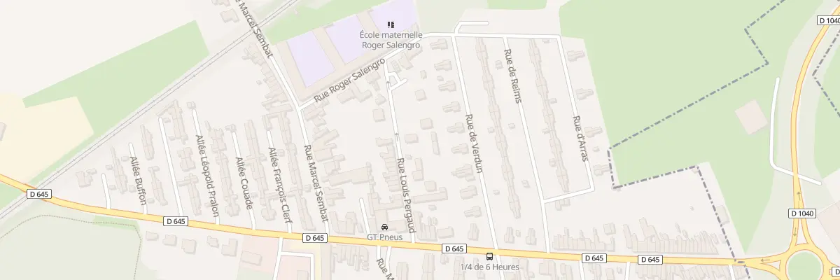 Plan du 12 Rue Louis Pergaud à Escaudain