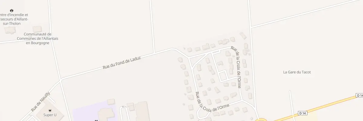 Plan du 6 Rue du Fond de Laduz à Montholon