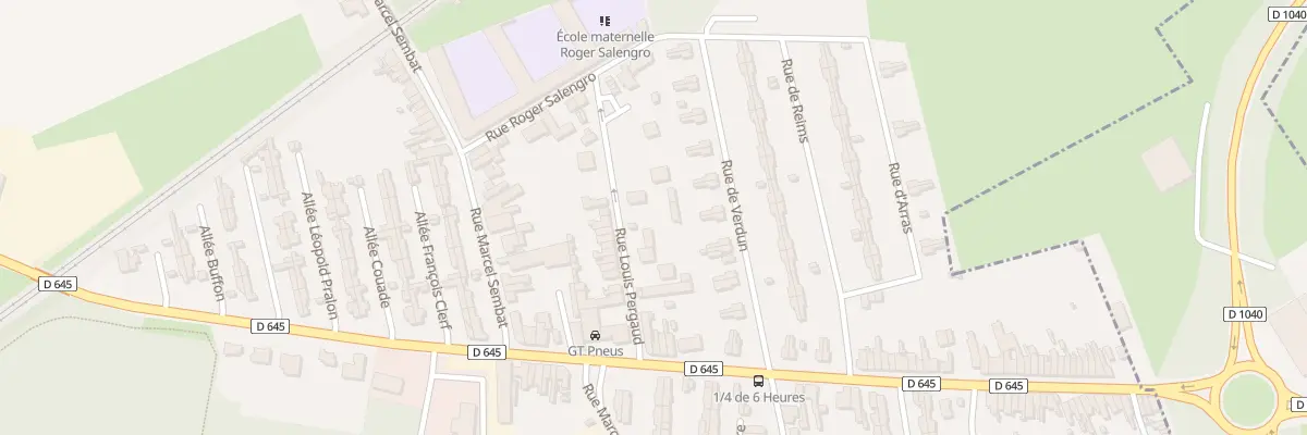 Plan du 10 Rue Louis Pergaud à Escaudain