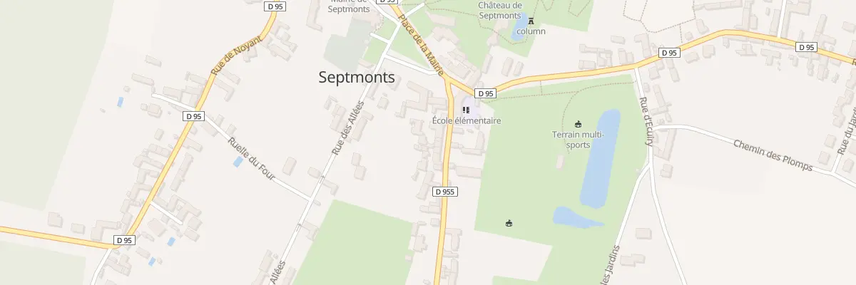 Plan du 6 Rue du Moulin à Septmonts
